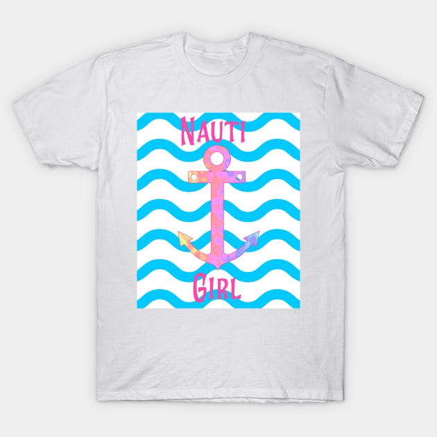 Nautical Girl With Waves T-Shirt by SartorisArt1